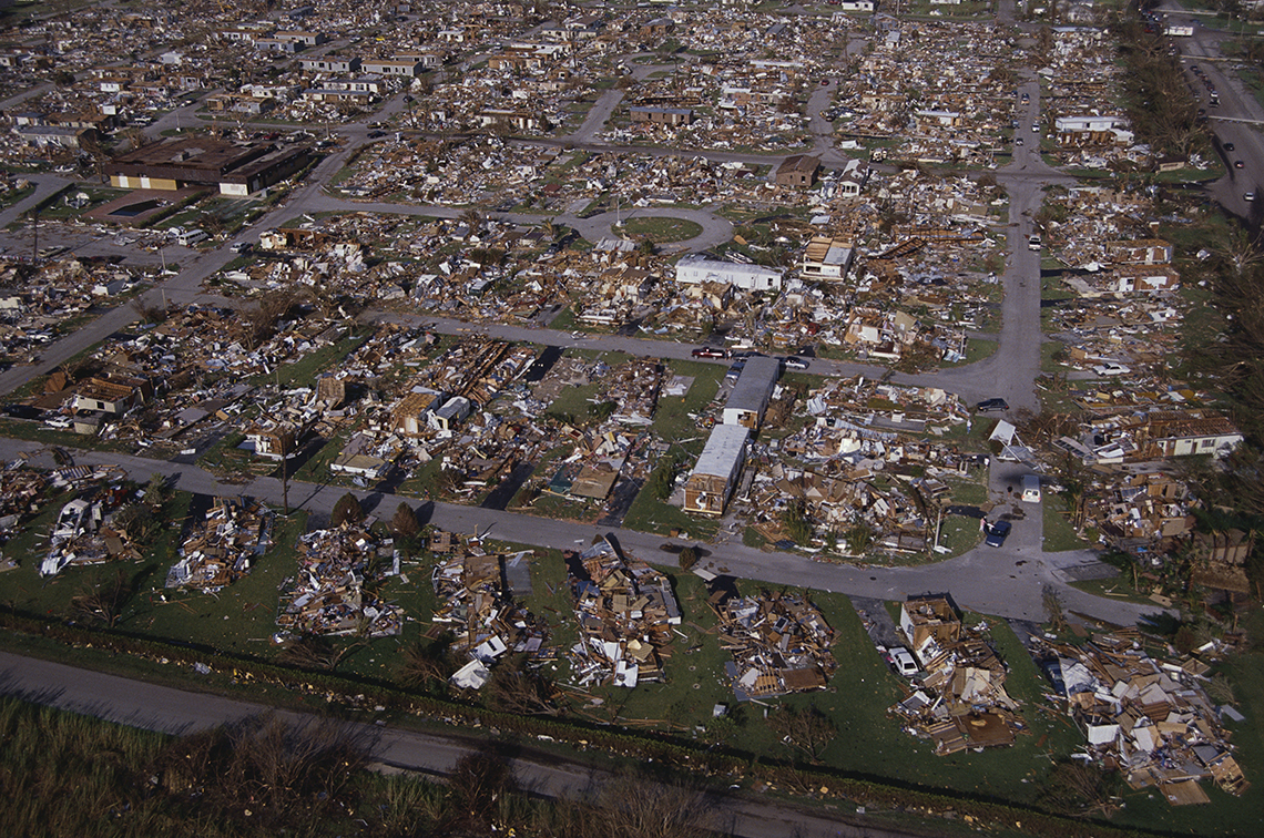 Hurricane Andrew, Neighborhood Rubble