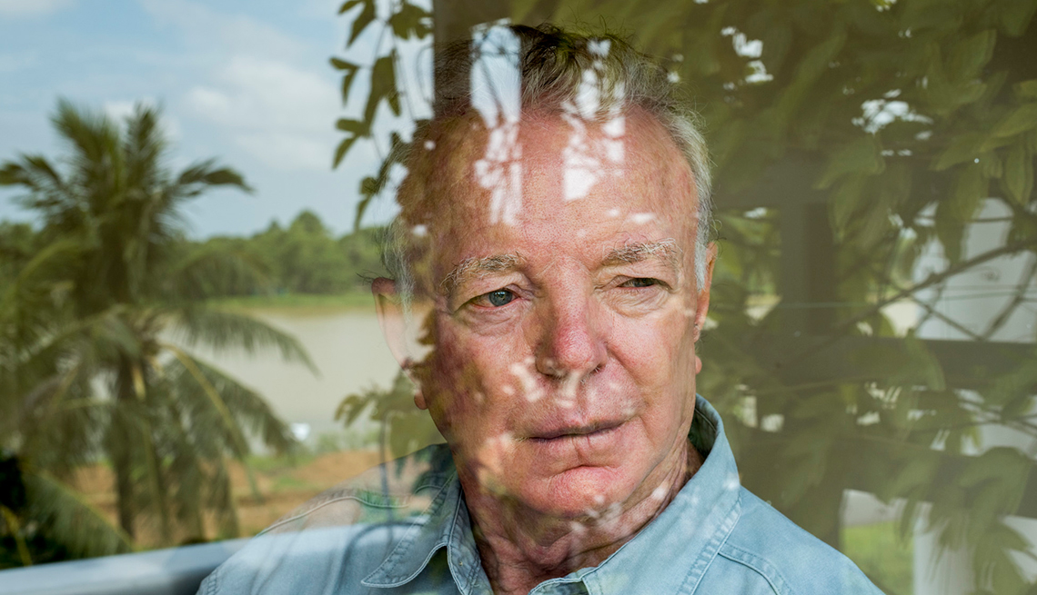 item 1 of Gallery image - Portrait of Ray Wilkinson taken in the city of Hue, which was one of the main battlesites during the Tet Offensive in the Vietnam War. The Perfume River, was reflected in this picture.