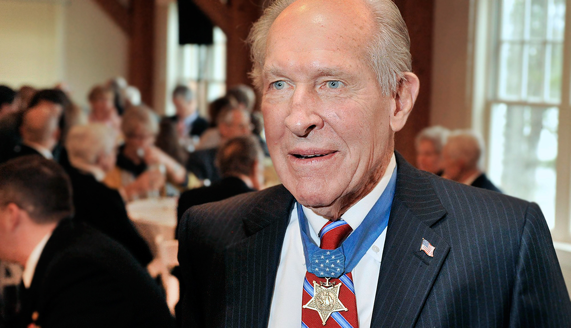 Captain Thomas J. Hudner, a Medal of Honor recipient,