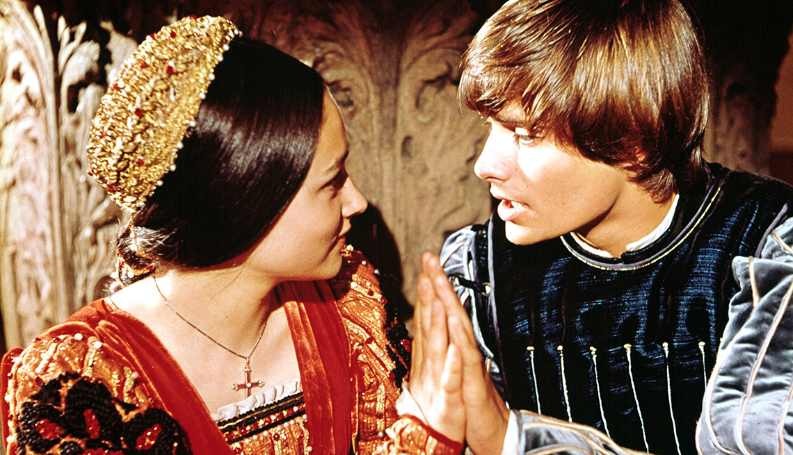 Olivia Hussey y Leonard Whiting en Romeo y Julieta