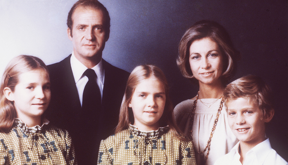 Portrato de la familia real de España en 1979.