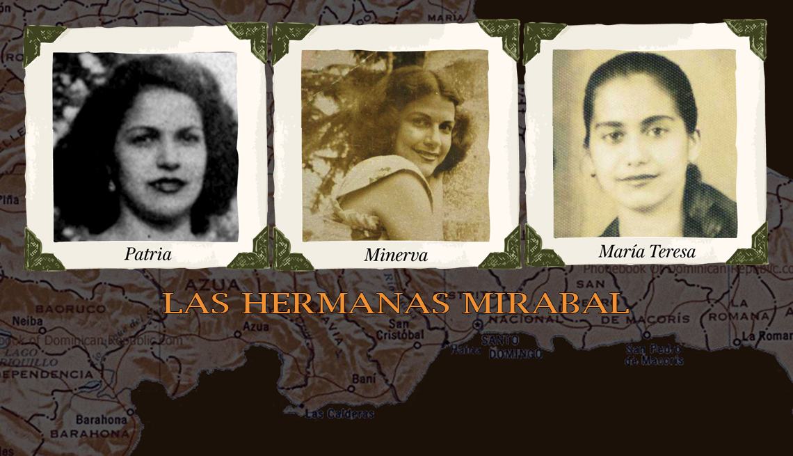 Portratos de las hermanas Mirabal: Patria, Minerva y María Teresa