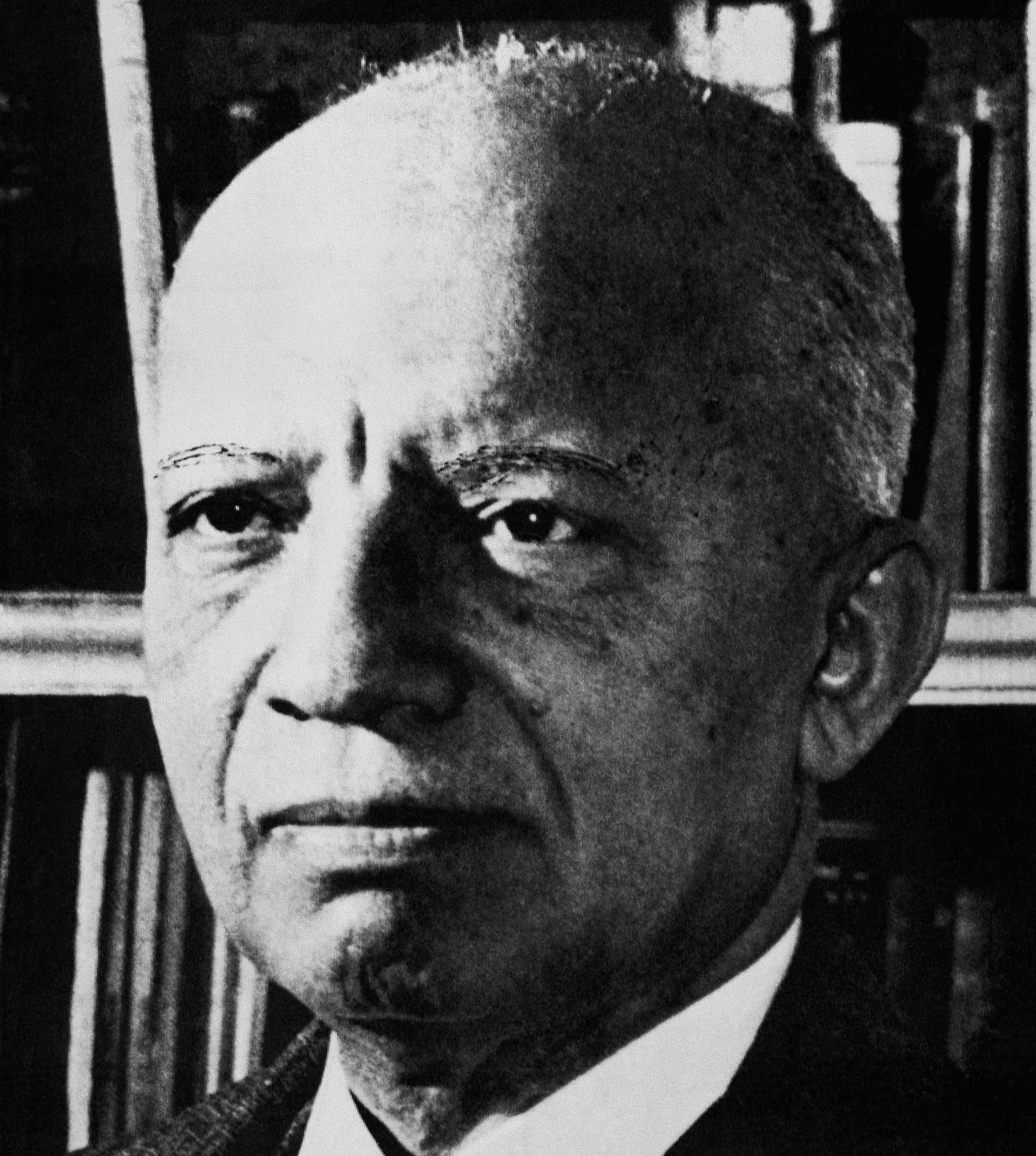 African American historian and author Carter G. Woodson in an undated photograph