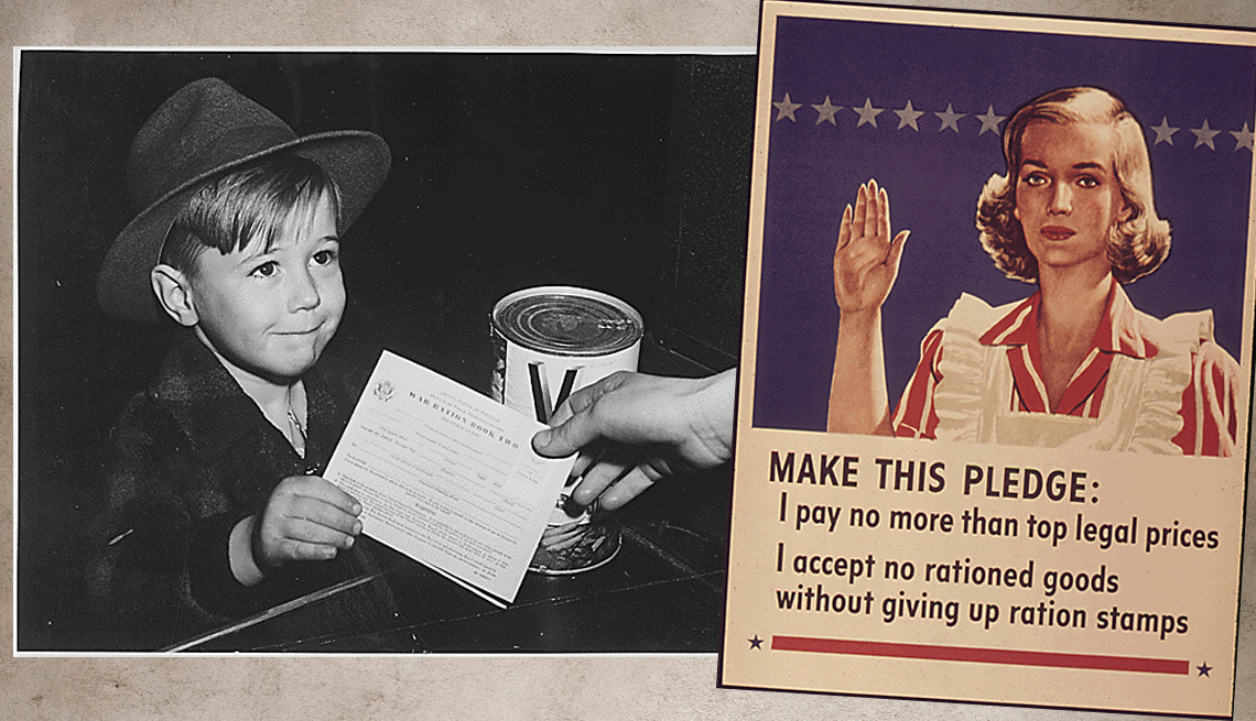 item 1 of Gallery image - Dos afiches promueven buenas prácticas de racionamiento durante la Segunda Guerra Mundial