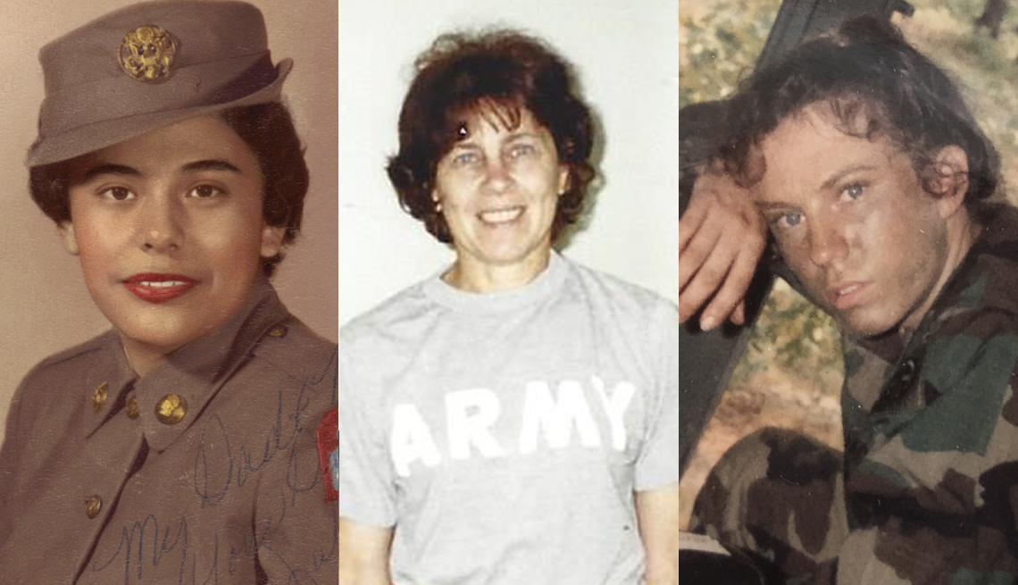 Three women veterans