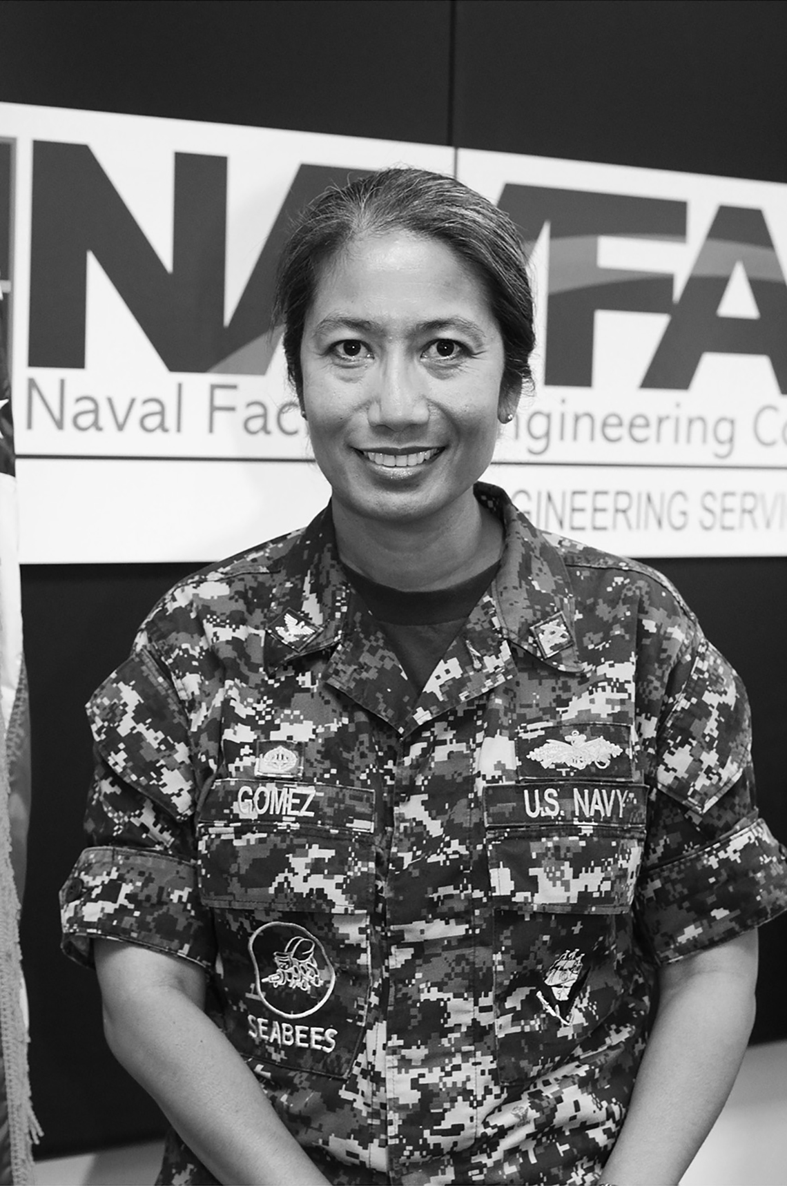 item 5 of Gallery image - photo portrait of captain paz gomez united states navy retired in her uniform