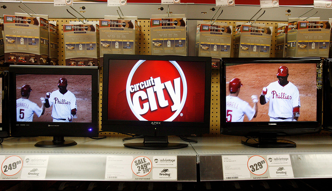 item 6 of Gallery image - Televisions at a Circuit City