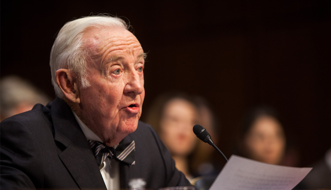 item 4 of Gallery image - former supreme court justice john paul stevens testifies to senate committee on campaign finance