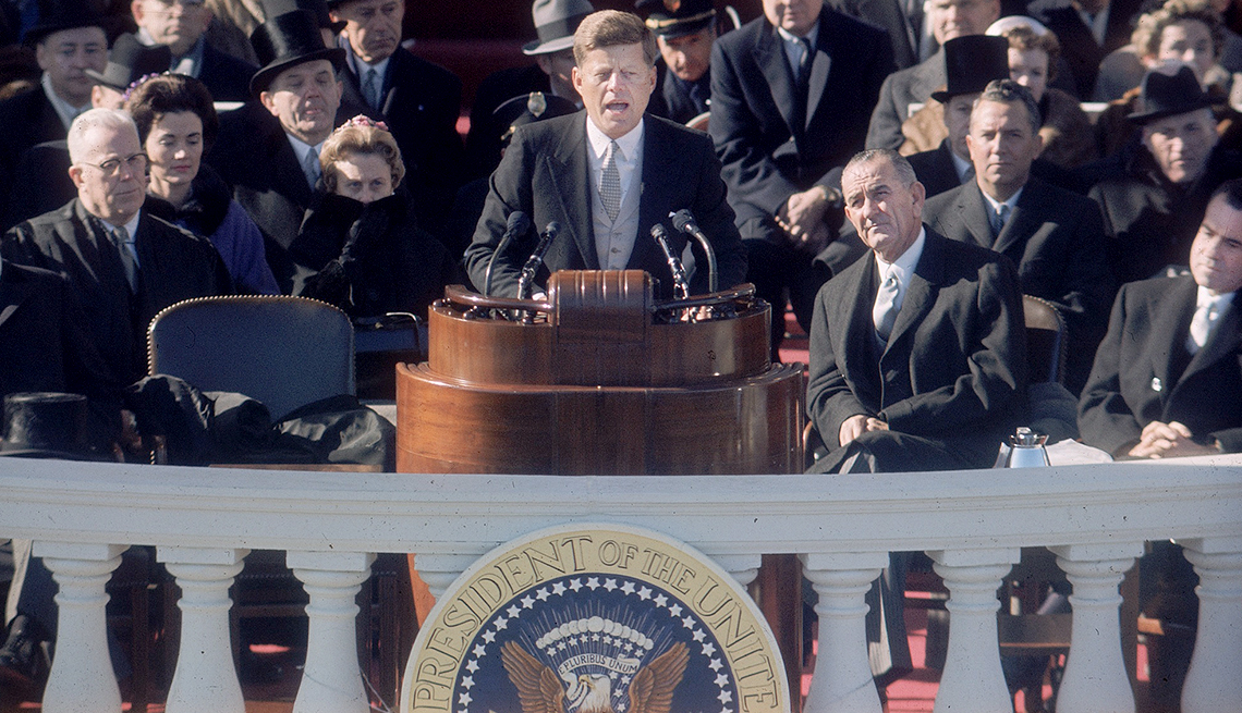 memorable inauguration moments - In 1961, John F. Kennedy proclaimed that the torch of leadership had passed to a new generation of Americans