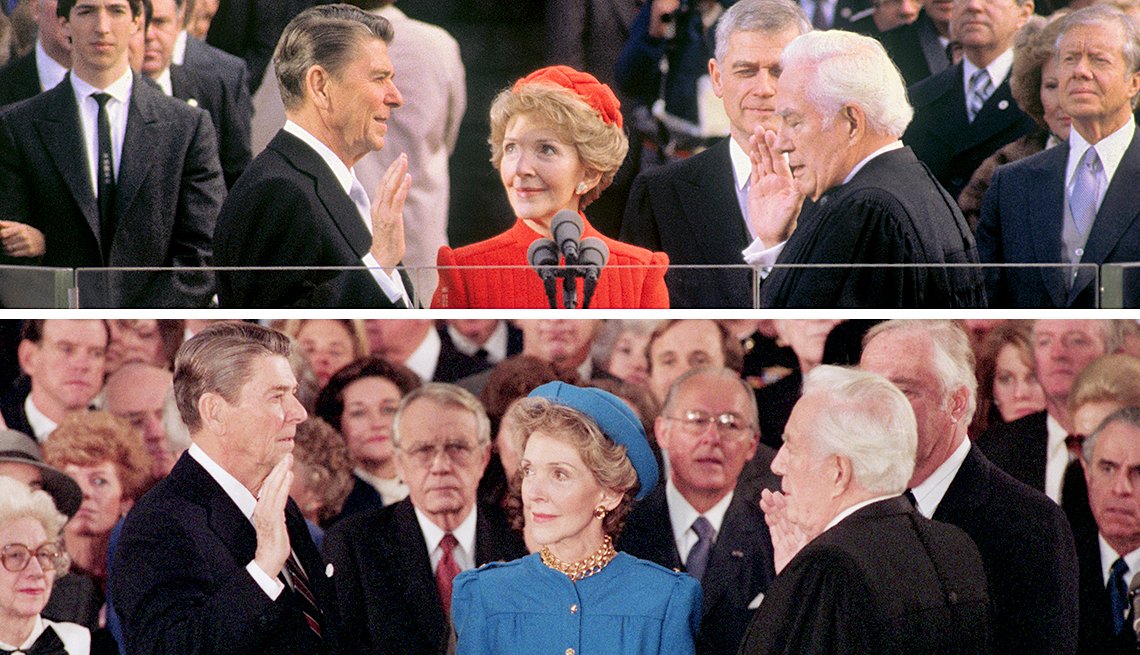What event occurred the day after president reagan was inaugurated? picture