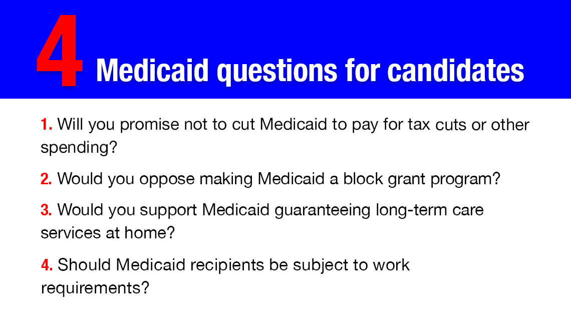 Four questions for candidates regarding Medicaid for the midterm elections.