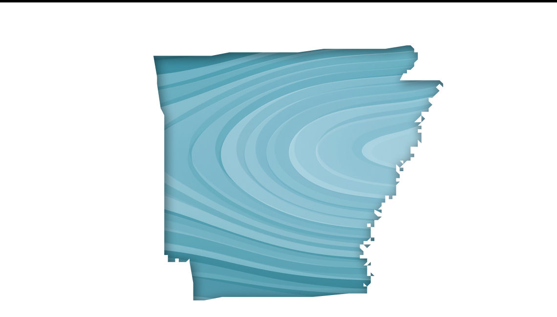 Mapa de Arkansas