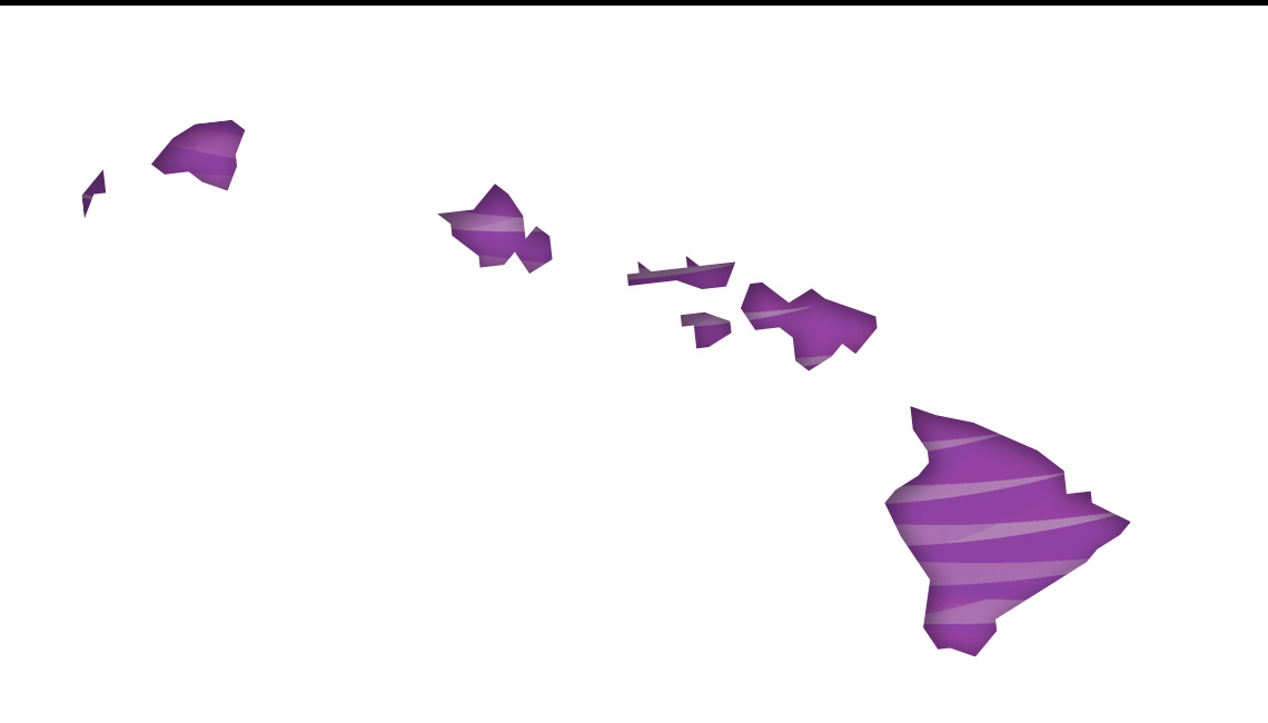 Mapa de Hawái