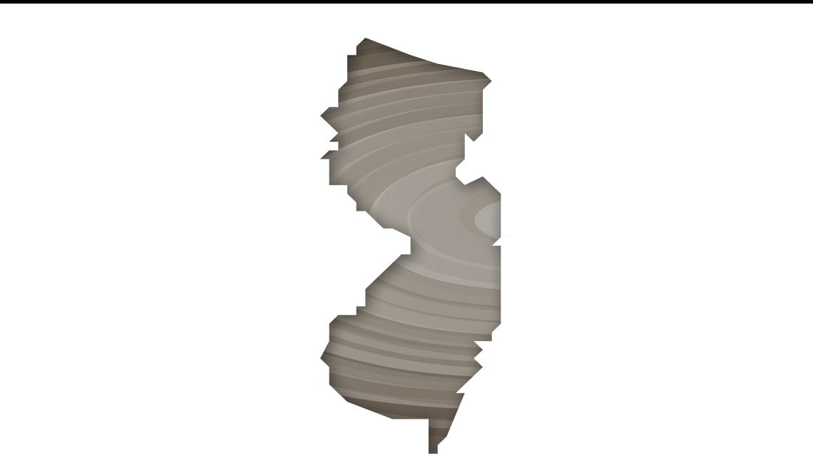 Mapa de Nueva Jersey