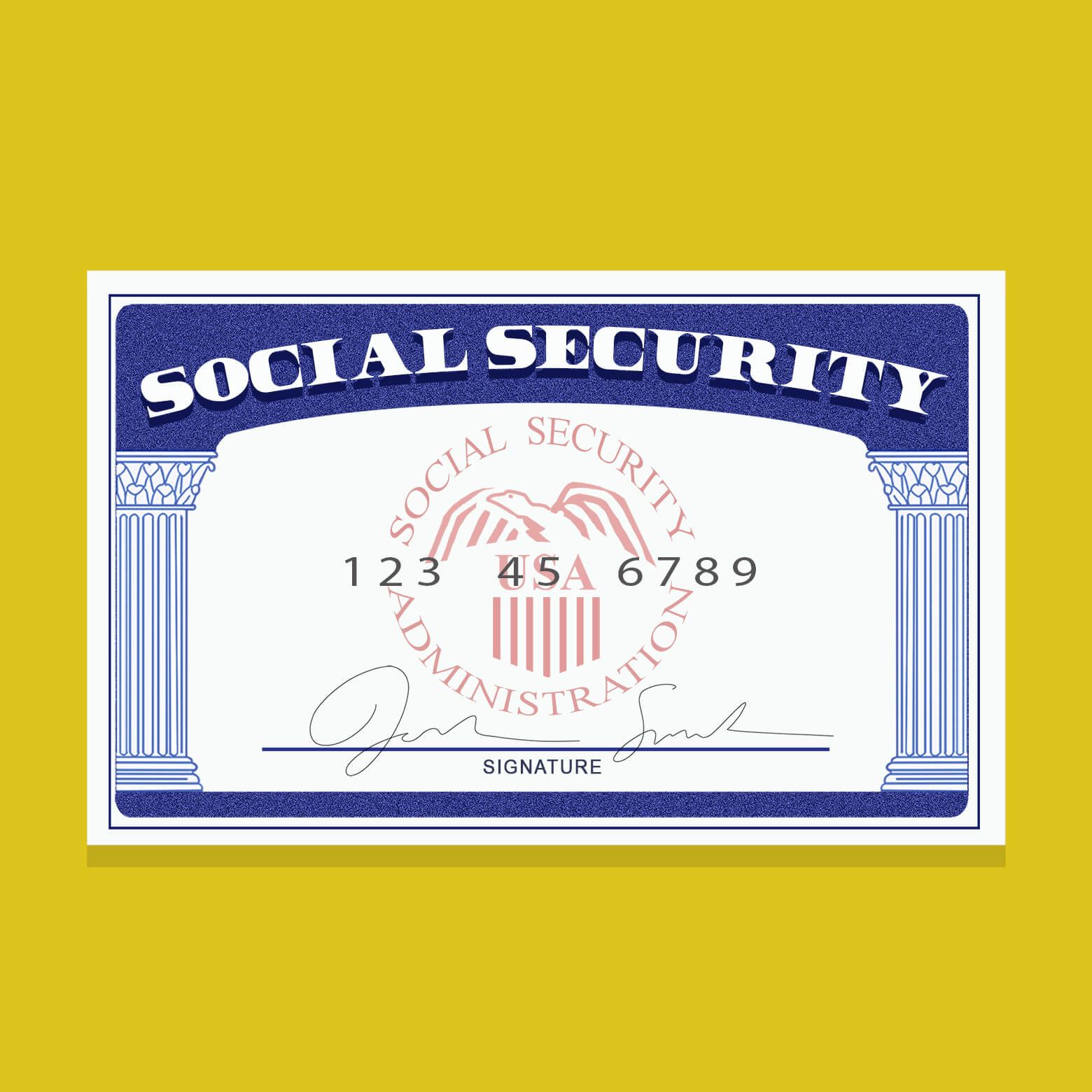 Icon of a Social Security card