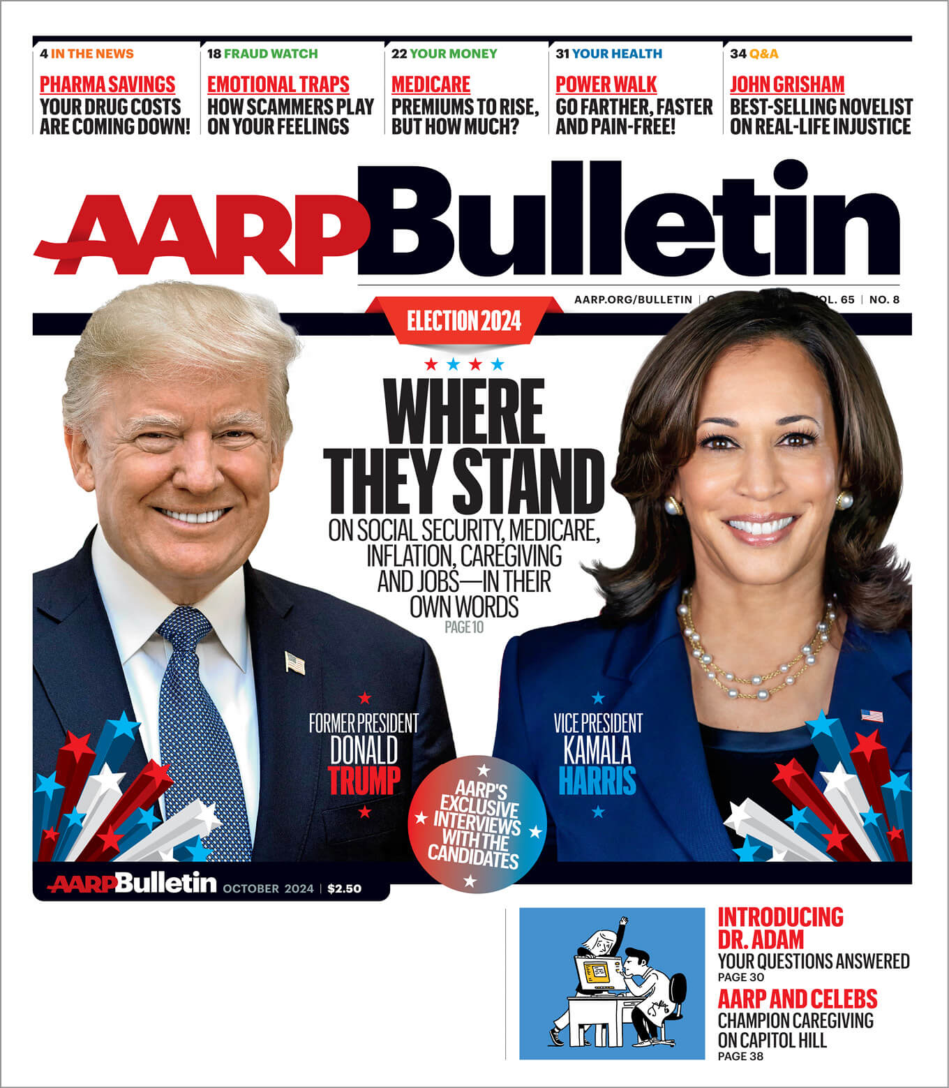 Cover of the Ocotber 2024 AARP Bulletin