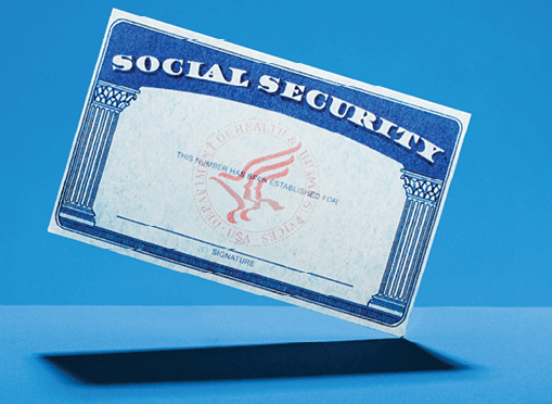 Photo of a Social Security card