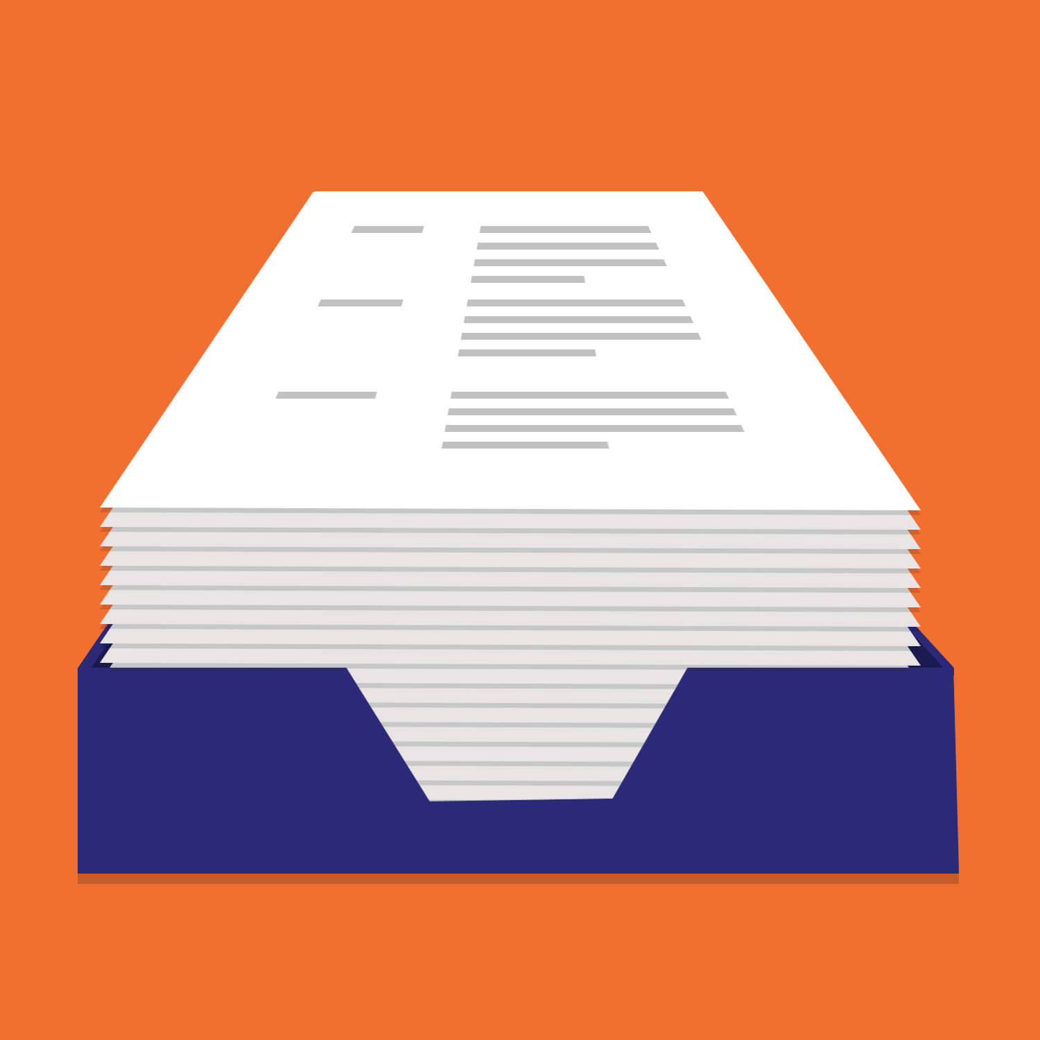 Icon of a stack of resumes