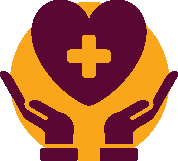Icon of hands holding a heart
