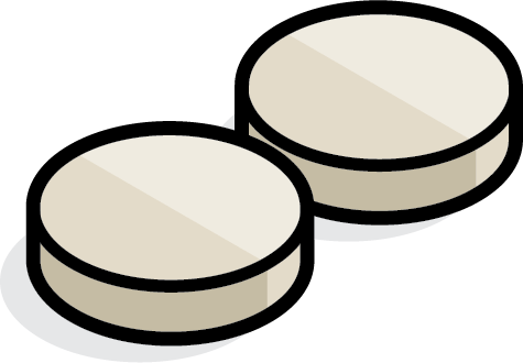 Illustration of Non-steroidal anti-inflammatory pills.