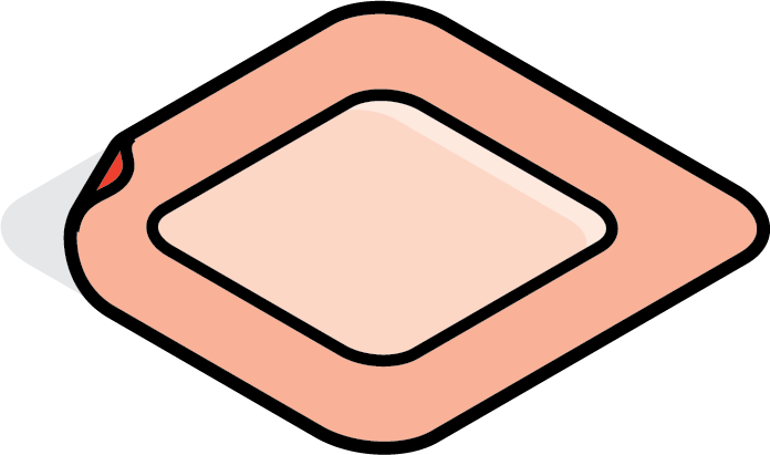 Illustration of topical patch.