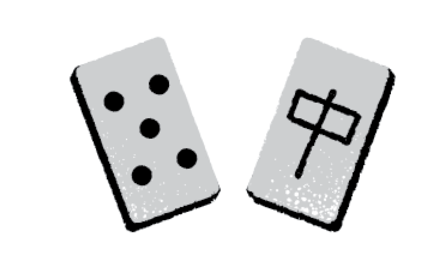 Icon of mah-jongg tiles