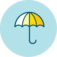 Icon of an umbrella.