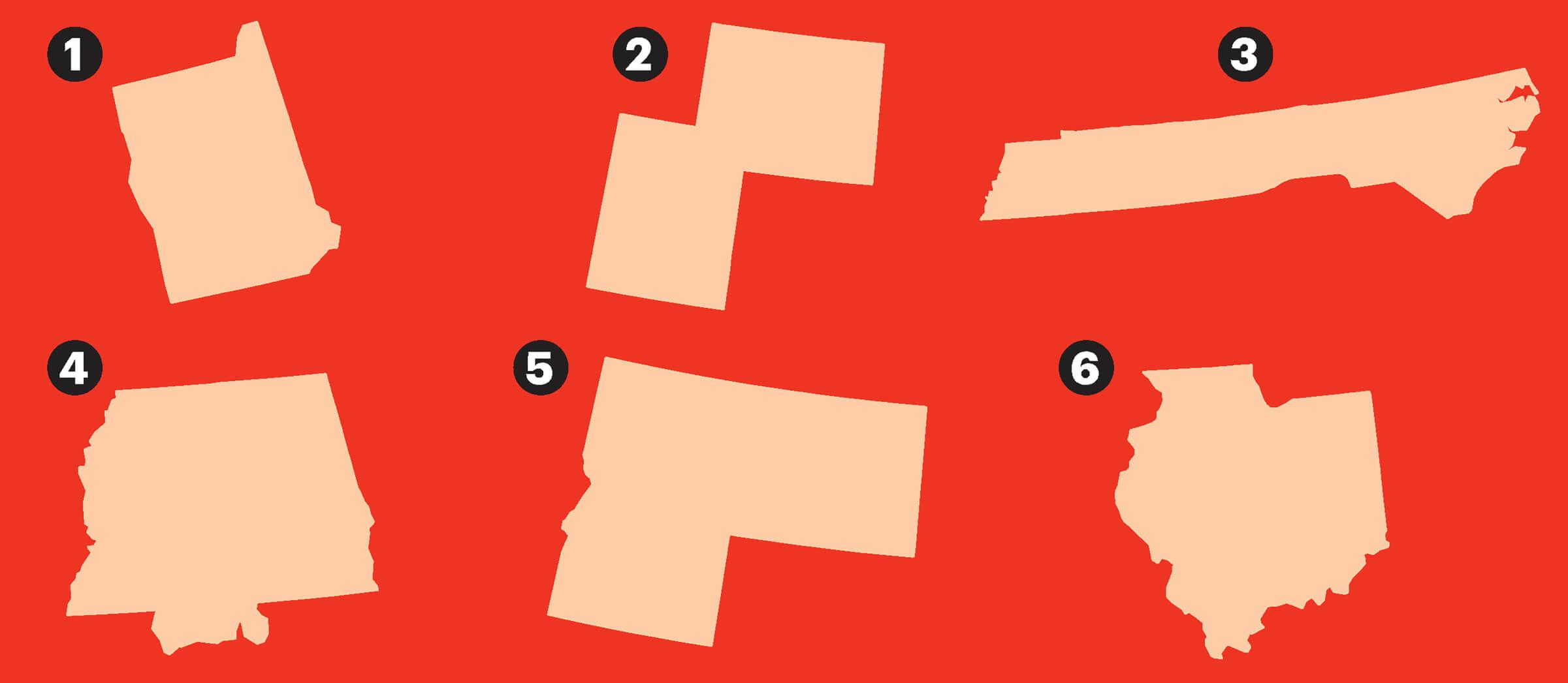 Illustration of 6 groups of two states combined
