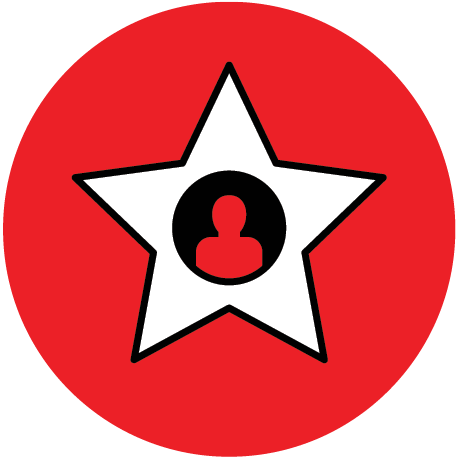 Icon of celebrity star
