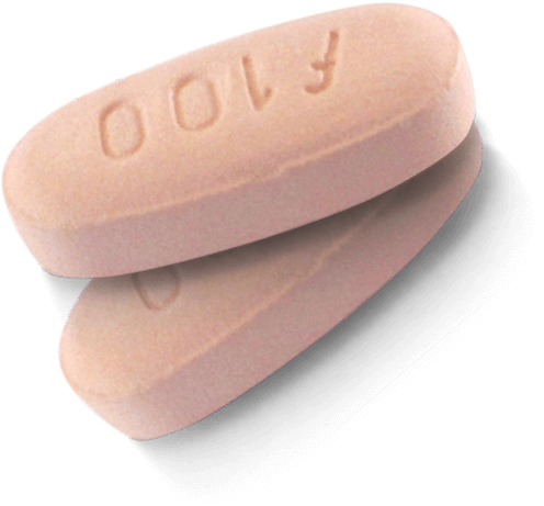 2 pink pills stacked on each other