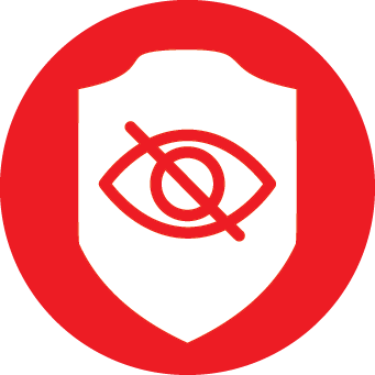Icon of a shield with an eye on it&nbsp;