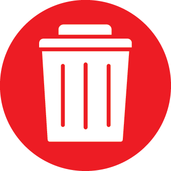 Icon of a trash bin&nbsp;