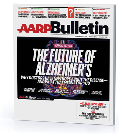 Cover of March 2024 edition of AARP Bulletin