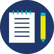 Icon of notepad and pen