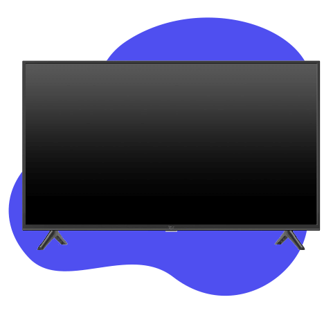 Photo of a large flat screen television