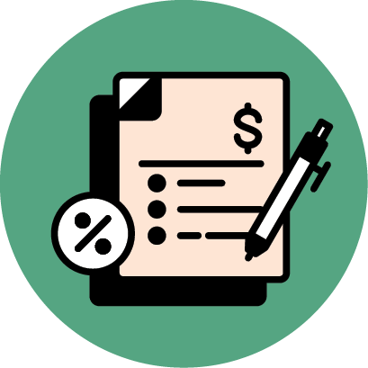 Icon of tax form