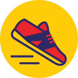 Icon of running shoe