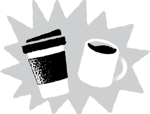 Icon of coffee cups