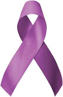 Purple Alzheimer's ribbon