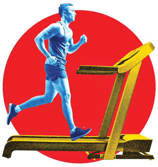 Icon of a man on a treadmill