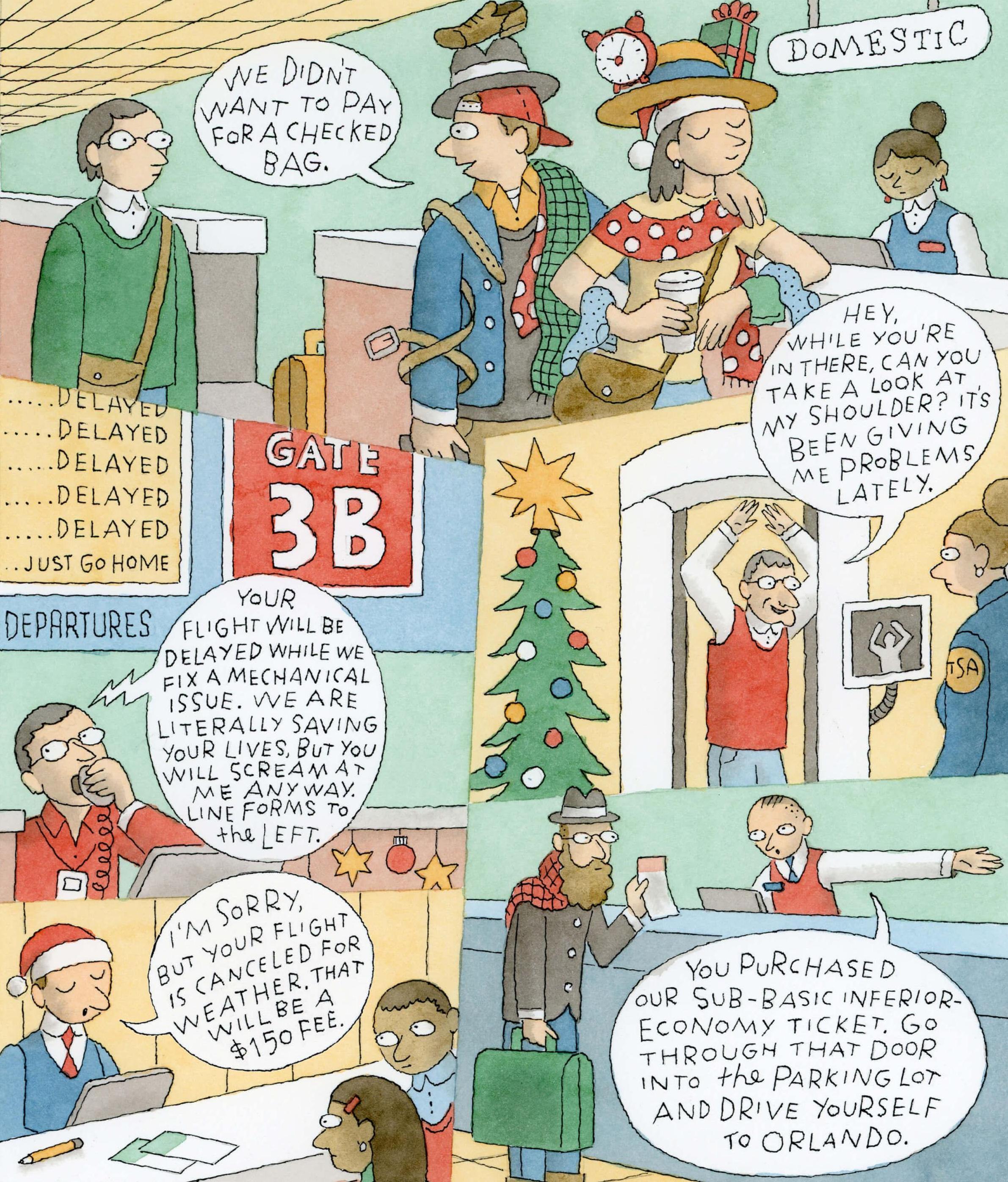 Illustration of the witty and wise comic.