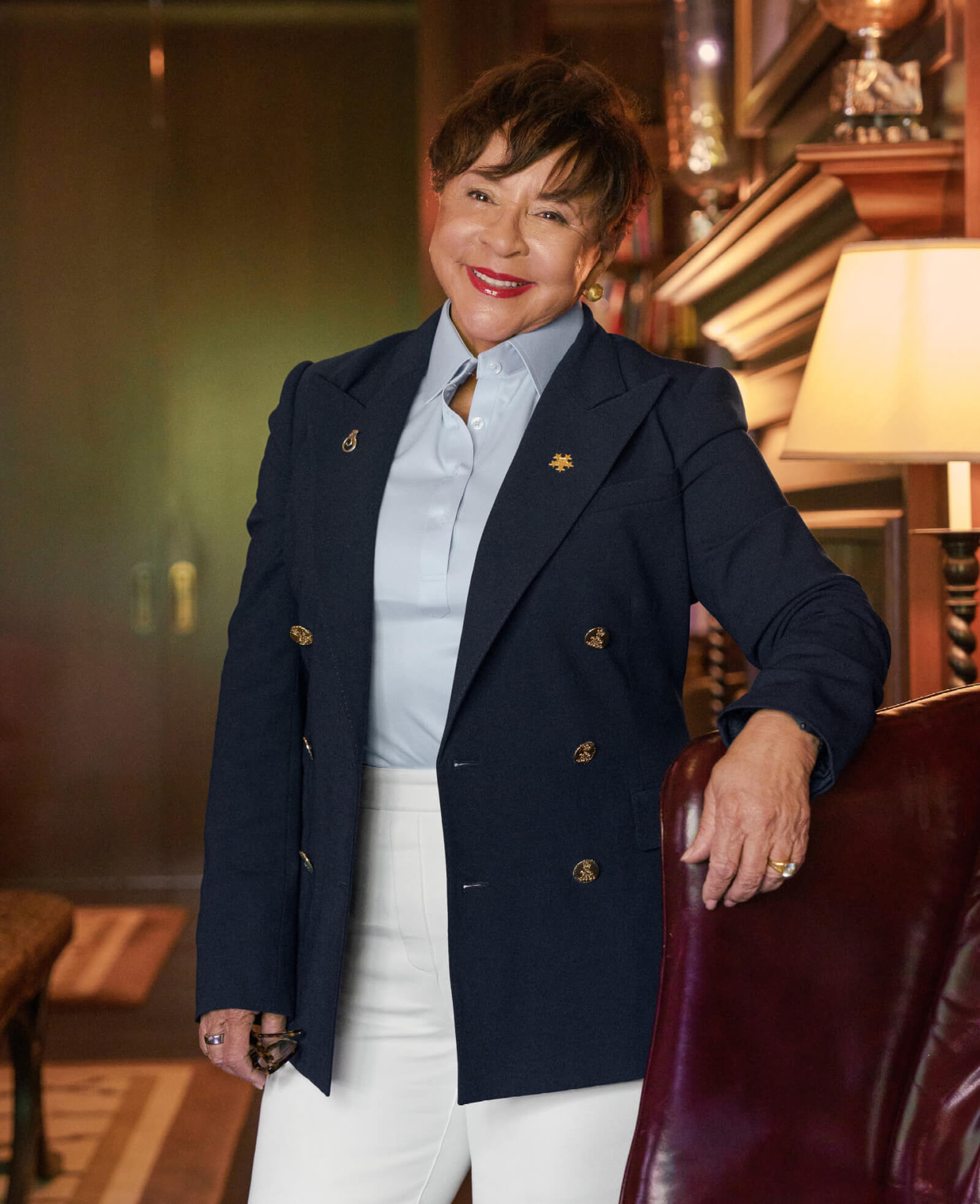 Photo of a smiling Sheila Johnson