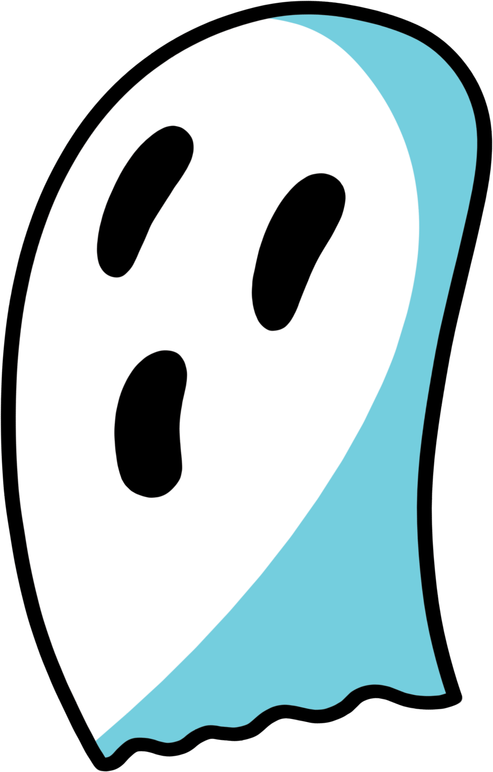 Illustration of the ghost emoji.