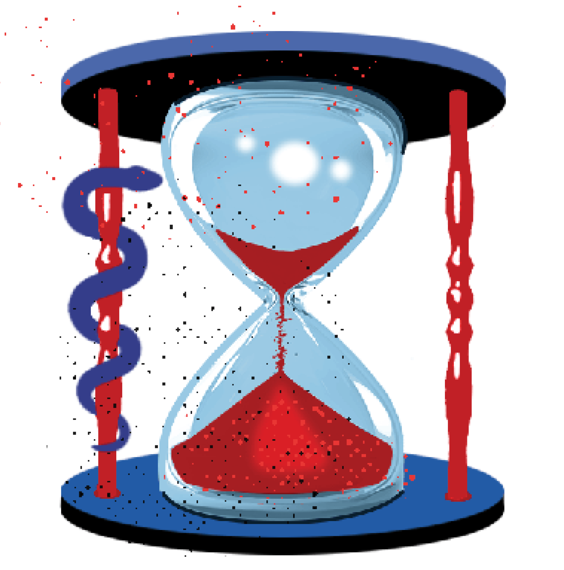 Illustration of a sand clock
