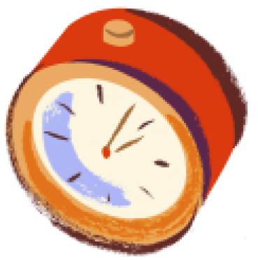 Illustration of an alarm clock