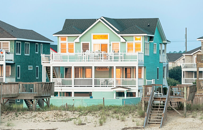 Photo of a large beach house in OBX