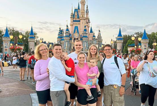 Photo of Debbi Breeling and family at Disney World