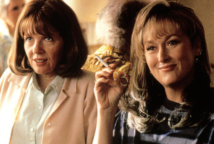 Photo of Diane Keaton and Meryl Streep in a scene from the movie Marvin's Room