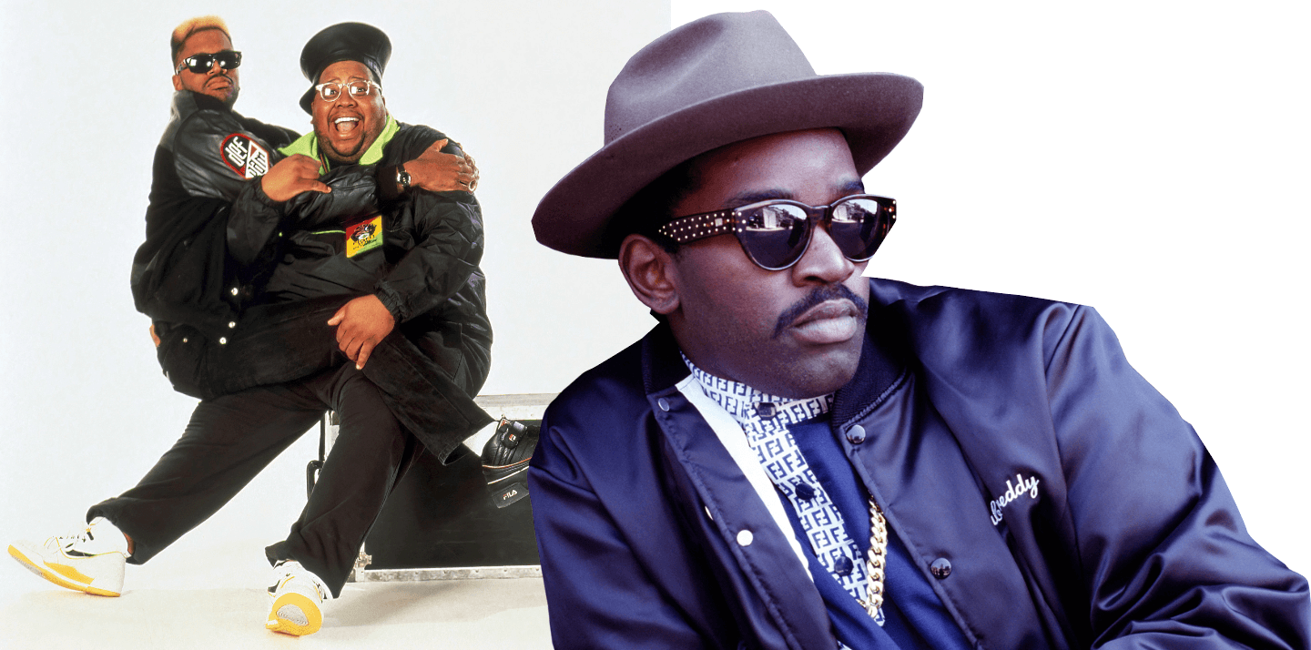 Side-by-side photos of Ed Lover, Doctor Dré and Fab 5 Freddy