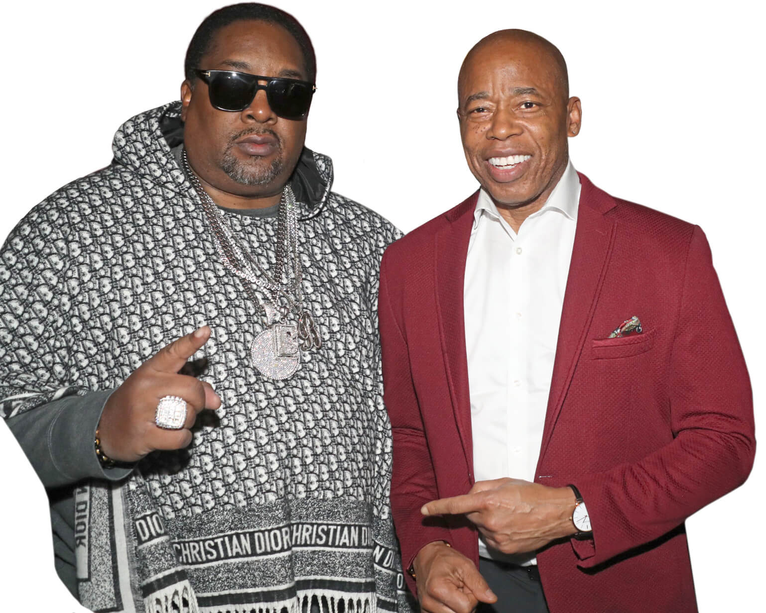 Photo of Eric B. and New York Mayor Eric Adams